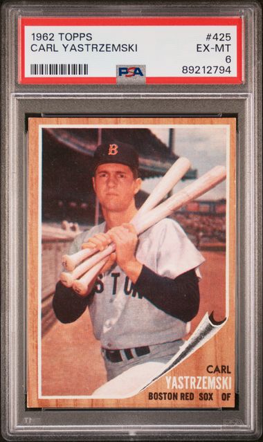 Carl Yastrzemski 1962 Topps #425 PSA 6