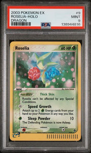 Roselia Pokémon EX Dragon Holo #9/97 PSA 9