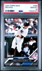Ben Rice 2024 Topps NOW #388 Call-UP PSA 10