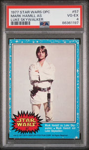 Mark Hamill as Luke Skywalker 1977 Star Wars O-Pee-Chee #57 PSA 4