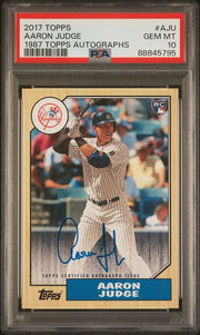Aaron Judge 2017 Topps 1987 Topps Autographs PSA 10 RC