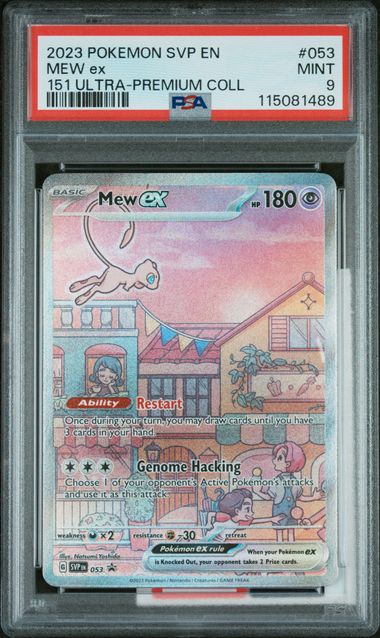 Mew ex Pokémon 151 Black Star Promo #053 PSA 9