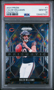Caleb Williams 2024 Panini Prizm Prizmatic RC PSA 10