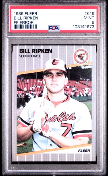 Bill Ripkin 1989 Fleer FF Error #616 PSA 9 – Piece Of The Game