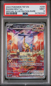 Raging Bolt ex 2024 Pokemon Temporal Forces Special Illustration rare #208/162 PSA 9
