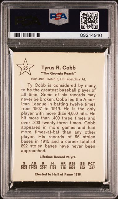 Ty Cobb 1961 Golden Press 