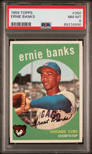 Ernie Banks 1959 Topps #350 PSA 8