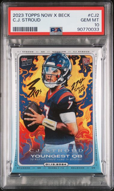 C.J. Stroud 2023 Topps Now X Beck &