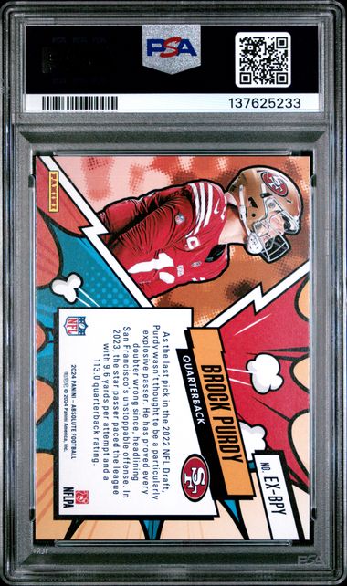 Brock Purdy 2024 Panini Absolute Explosive PSA 9