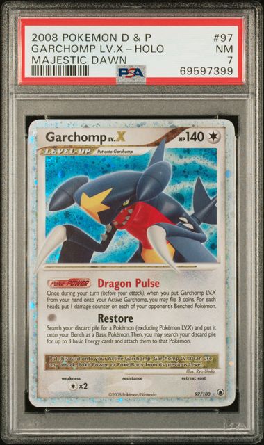 Garchomp Lv.X Pokémon Diamond & Pearl Majestic Dawn Holo 