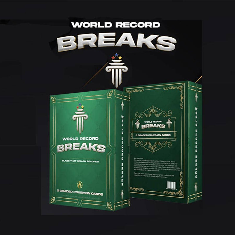 World Record Breaks - 5 Mystery Graded Pokémon Cards