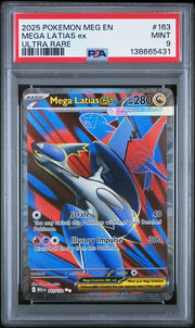 Latias ex 2025 Pokemon Mega Evolutions Ultra rare #163/132 PSA 9