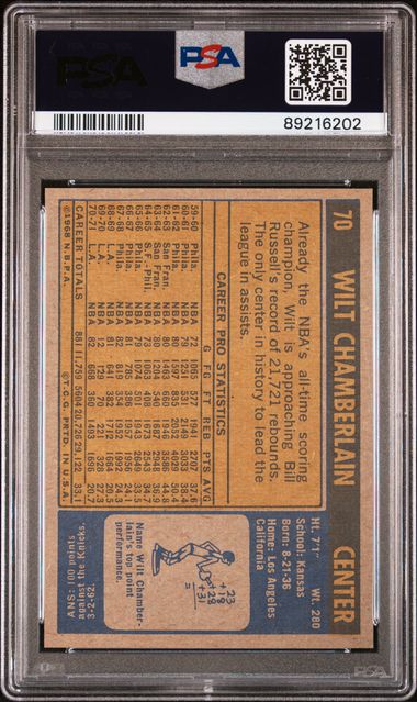 Wilt Chamberlain 1971 Topps 