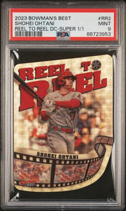 Shohei Ohtani 2023 Bowman's Best Reel to Reel Die Cut Superfractor 1/1 PSA 9