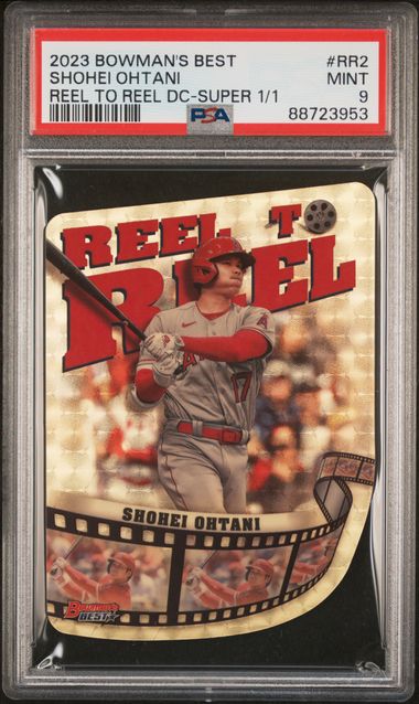 Shohei Ohtani 2023 Bowman's Best Reel to Reel Die Cut Superfractor 1/1 PSA 9