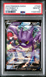 Crobat V Pokémon Lost Origin Trainer Gallery #TG20/TG30 PSA 10