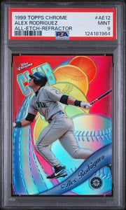 Alex Rodriguez 1999 Topps Chrome All-Etch Refractor PSA 9