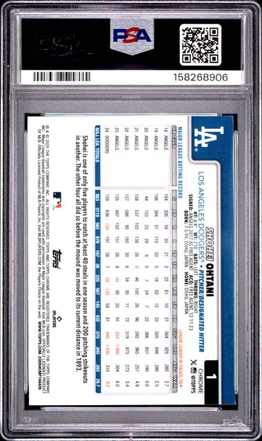 Shohei Ohtani 2026 Topps Chrome Logofractor Edition PSA 9