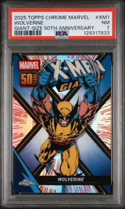 Wolverine 2025 Topps Chrome Giant-Size 50th Anniversary PSA 7