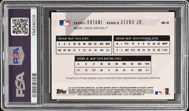 2018 Topps Now ROTY Award Winners S. Ohtani / R. Acuna Jr. 