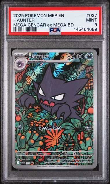 Haunter 2025 Pokemon Mega Gengar ex Battle Deck Black Star Promo #027 PSA 9