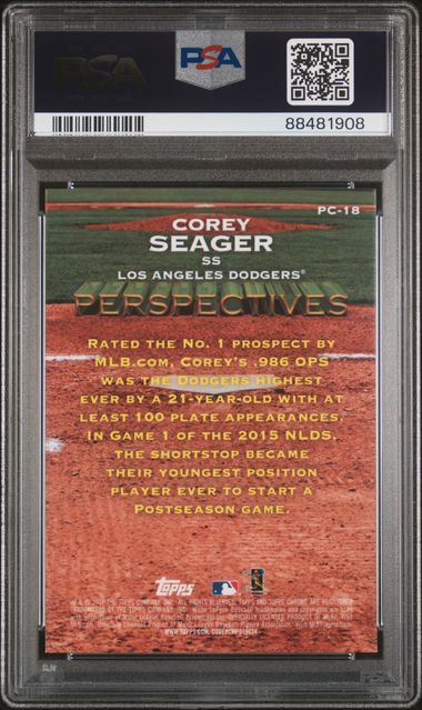 Coery Seager 2016 Topps Chrome Perspectives PSA 10
