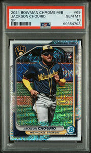 Jackson Chourio 2024 Bowman Chrome SP RC #69 PSA 10