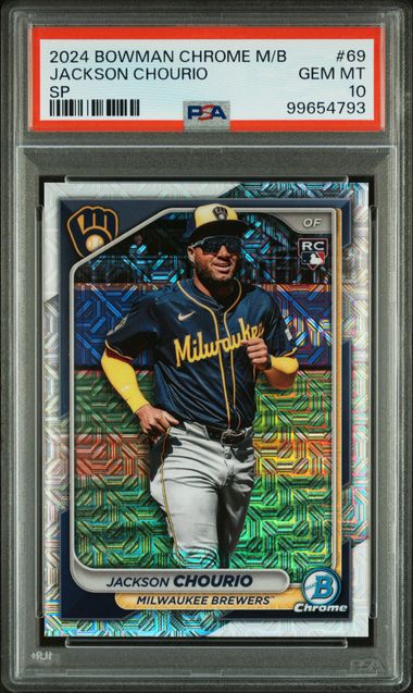 Jackson Chourio Bowman Chrome #69 PSA 10