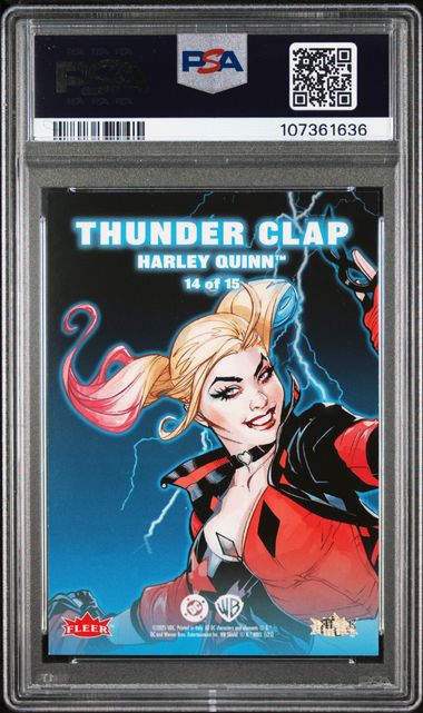 Harley Quinn 2025 Upper Deck CDD Promo Thunder Clap #14 PSA 10