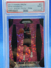 Bam Adebayo 2017 Panini Prizm Pink Fast Break 21/50 PSA 9