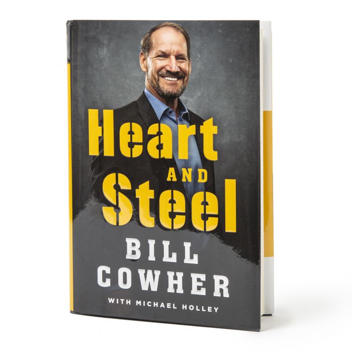 Signed Book Heart and Steel Bill Cowher