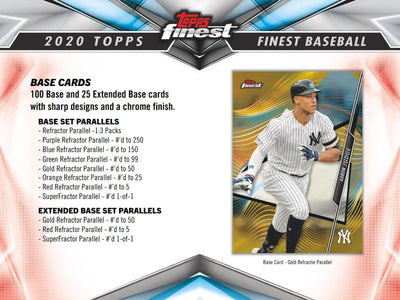 2020 Topps Finest Baseball Hobby Box