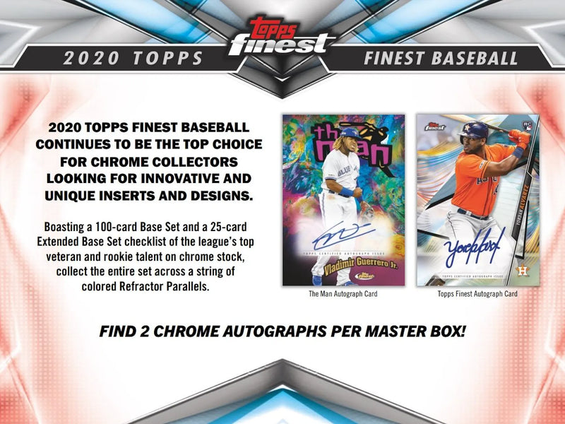 2020 Topps Finest Baseball Hobby Box