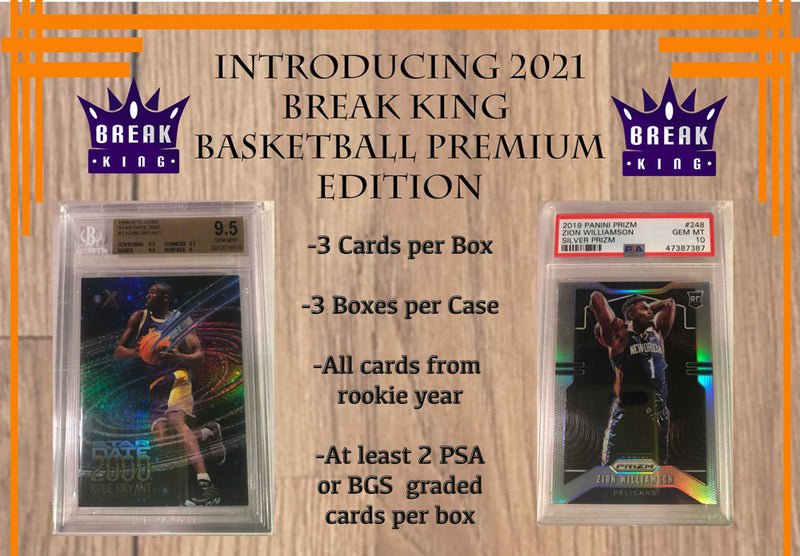 2021 Leaf Break Kings Premium Basketball 3 Box Case