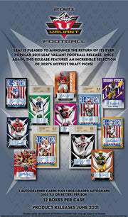 2021 Leaf Valiant Football Hobby Box