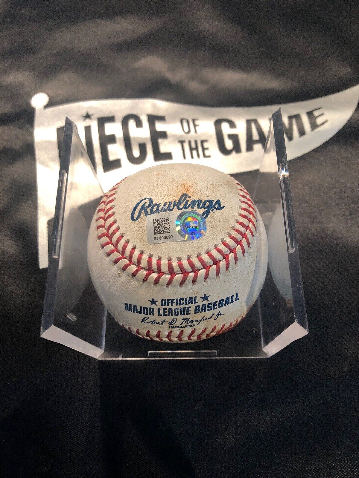 Austin Meadows MLB Game Used Single Baseball 5/29/19 Career Hit #100 Tampa Rays