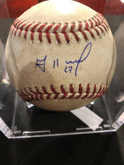 Jose Altuve MLB Game Used Autographed Baseball 10/14/16 Houston vs Oakland