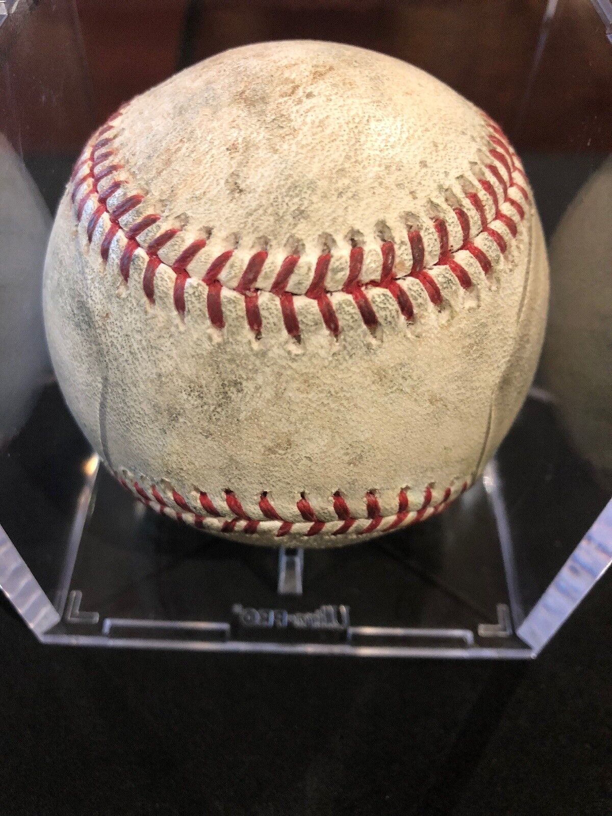 Bryce Harper MLB Game Used Single 4/8/18 Hit #792 3 Player Ball Mets vs National