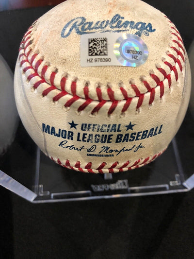 David Ortiz MLB Game Used Autographed Ball 9/20/15 Boston vs Toronto