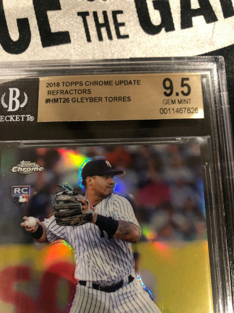 2018 Topps Chrome Update Gleyber Torres Refractor Rookie BGS 9.5 GEM Mint