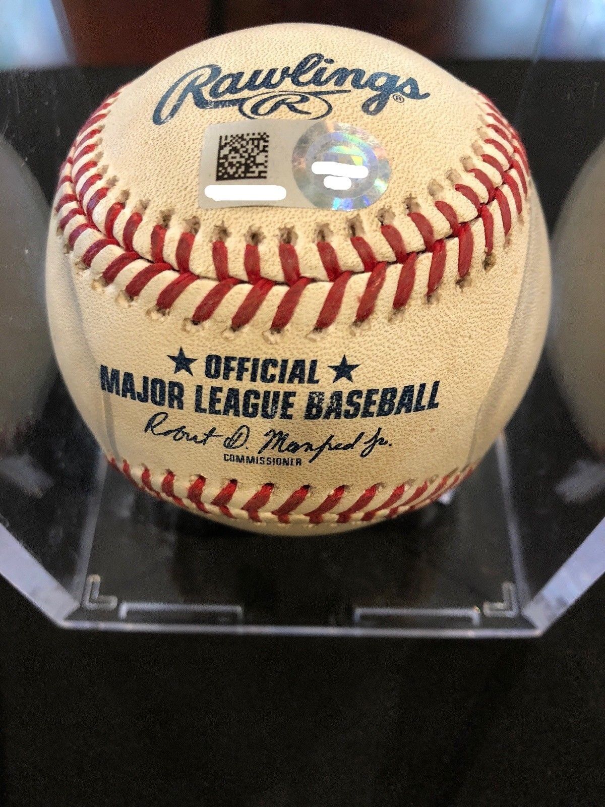 Austin Meadows MLB Game Used Double Autographed Baseball 5/29/18 Career Double#3