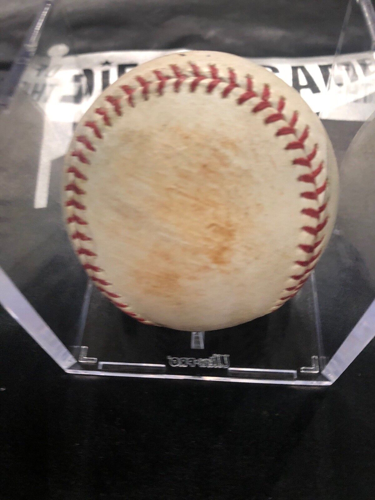 Keston Hiura Game Used MLB Authenticated Single Ball Auto 5/17/19 Career Hit # 3