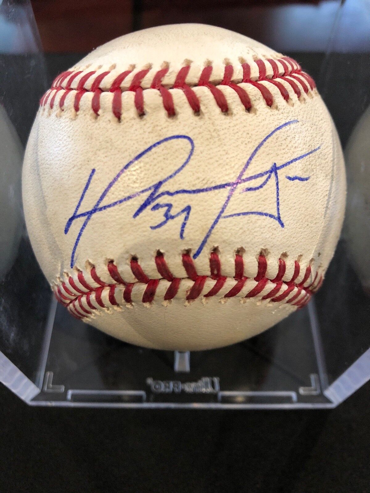 David Ortiz MLB Game Used Autographed Ball 5/16/10 Boston vs Detroit