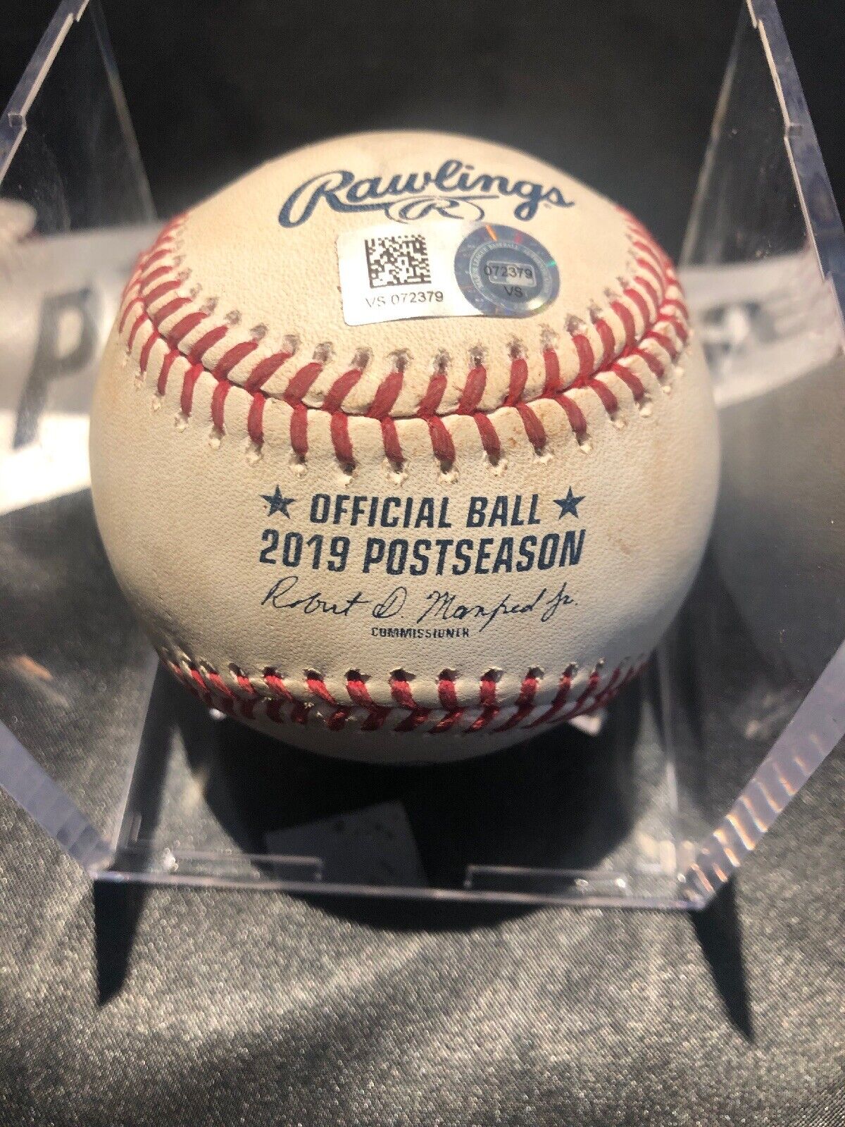 Gleyber Torres MLB ALCS Game Used RBI Double Baseball 10/12/19 RBI Record Ball