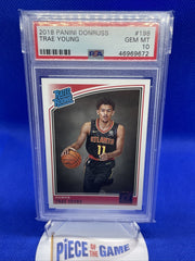 Trae Young 2018-19 Panini Donruss #198 Rookie Card RC PSA 10 Gem MINT Atl Hawks