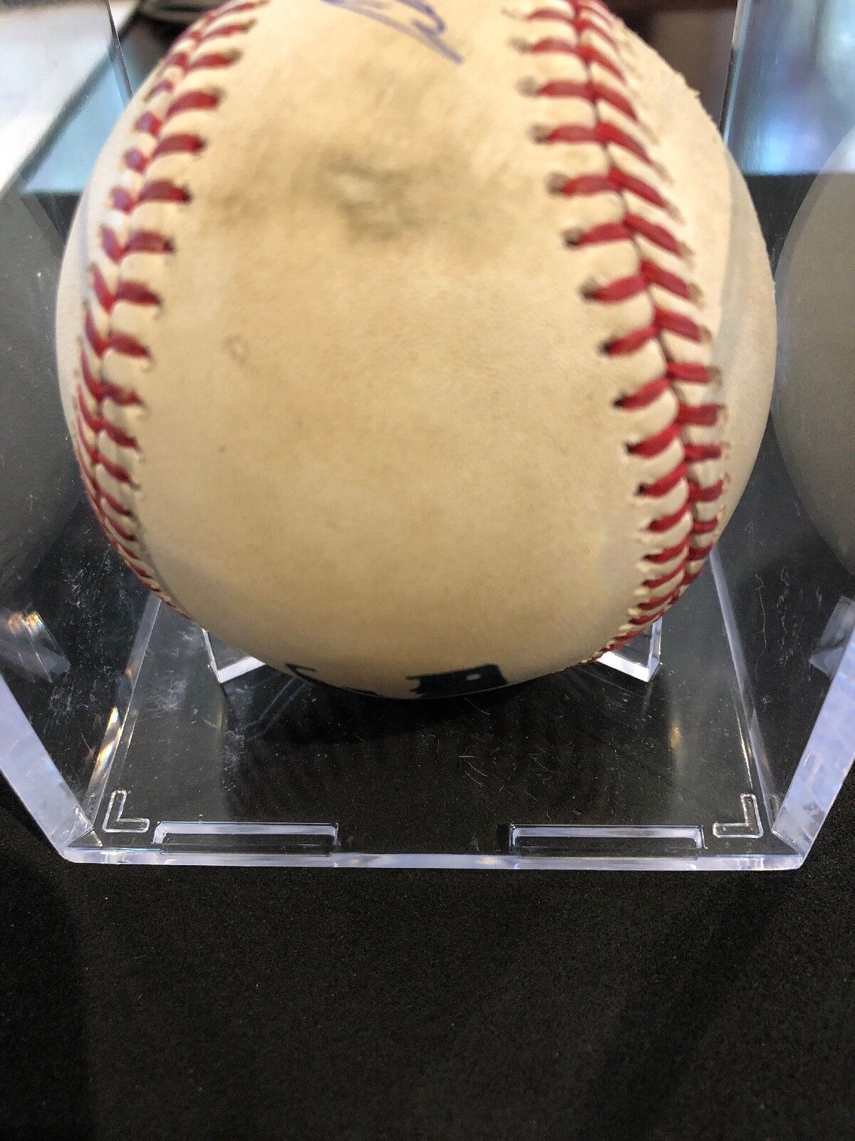 Austin Meadows MLB Game Used Double Autographed Baseball 5/29/18 Career Double#3