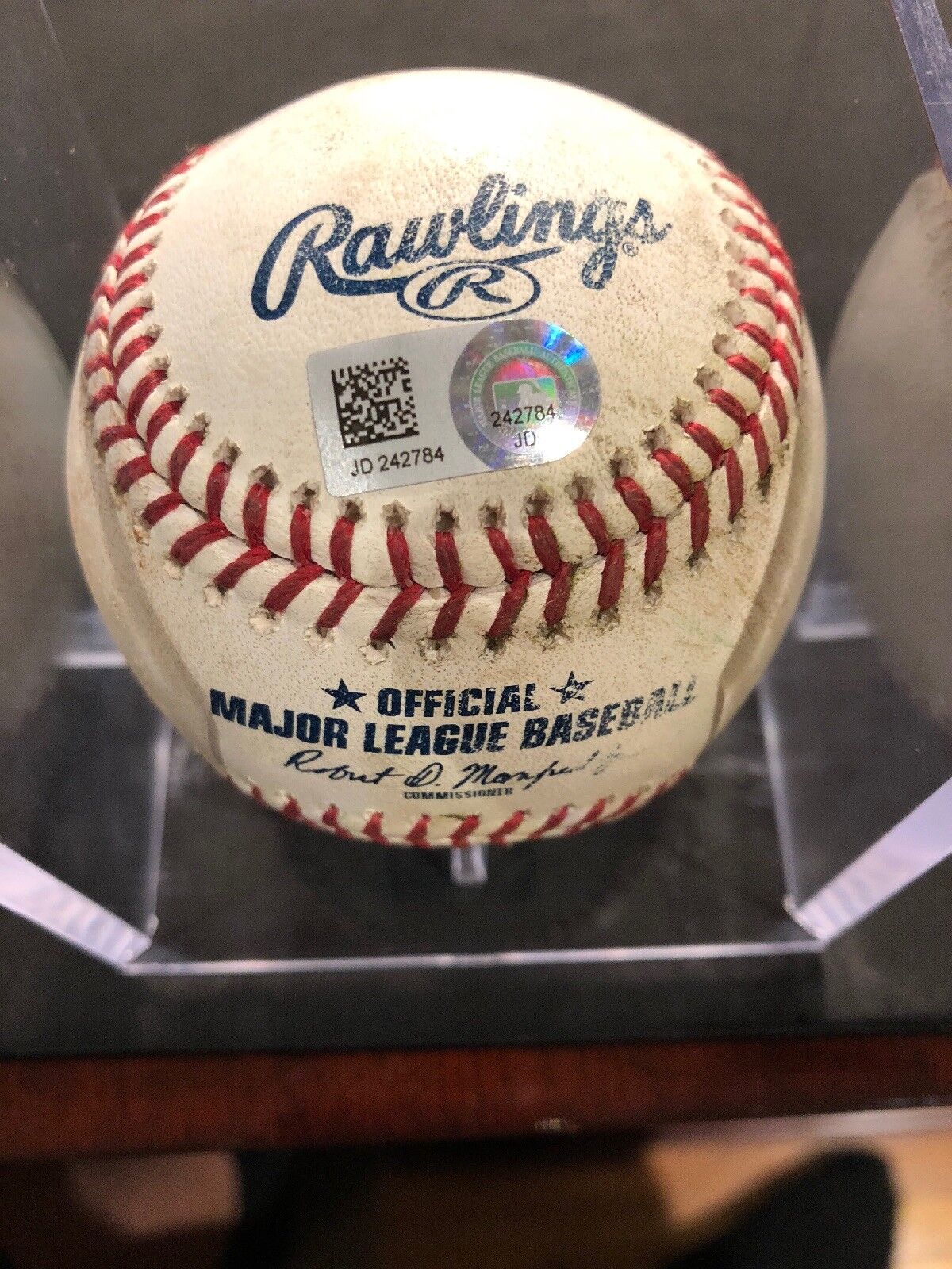 Cody Bellinger MLB Game Used Double Baseball 5/16/18 Career Hit #171 Double #35