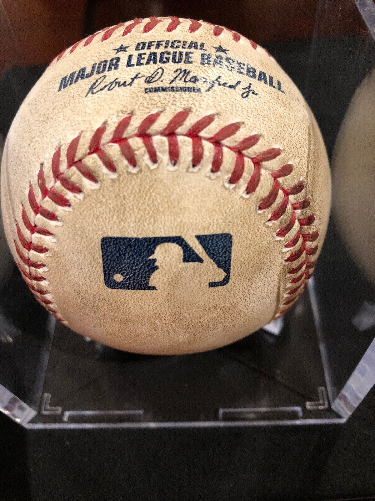 Mike Trout MLB Game Used Autographed Baseball MVP 7/23/2016 Angles vs Astros