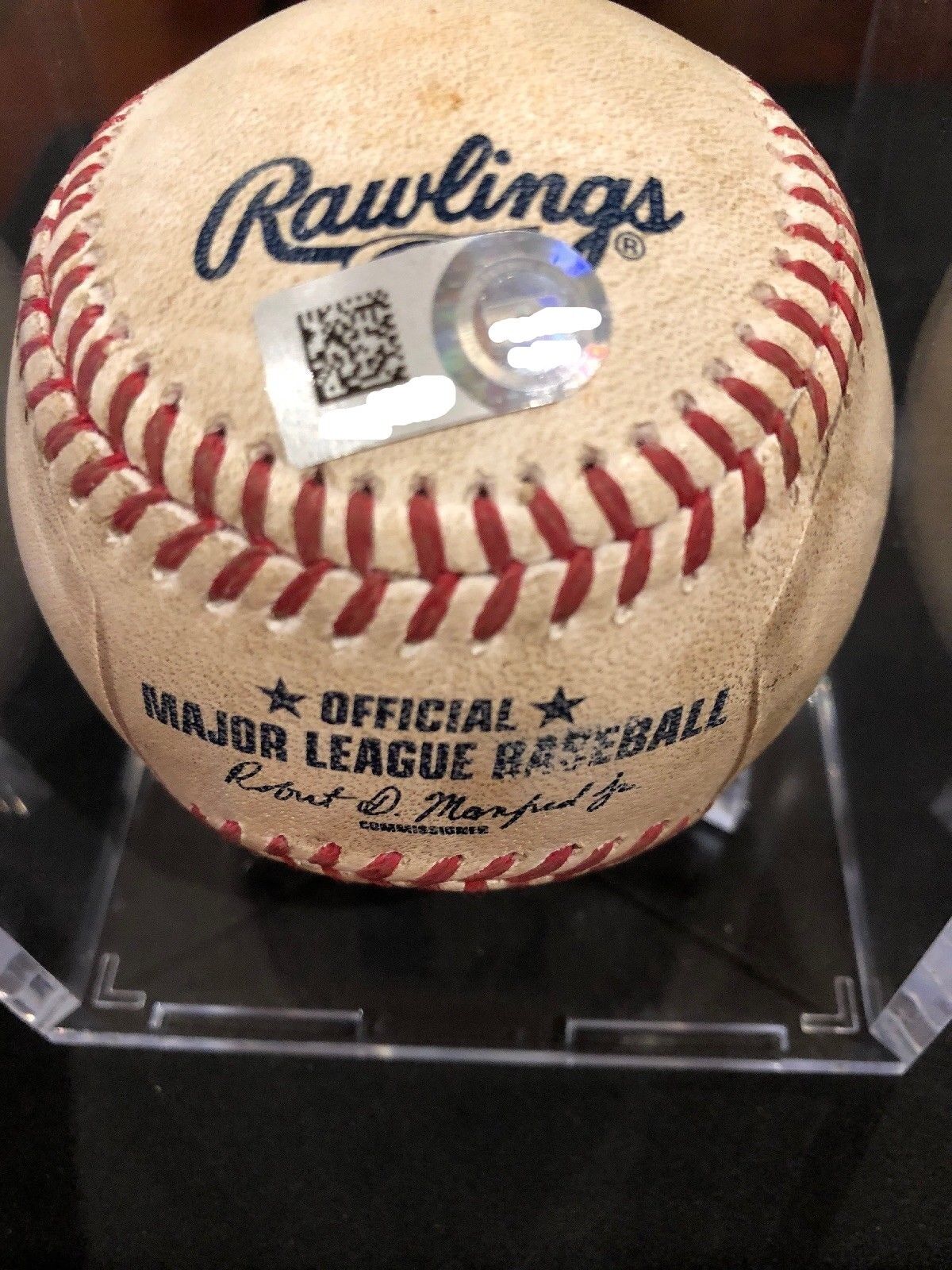 Mike Trout MLB Game Used Autographed Baseball MVP 7/23/2016 Angles vs Astros