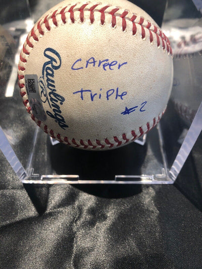 Juan Soto MLB Game Used Triple Signed Baseball 5/23/19 Career Triple #2 Nats